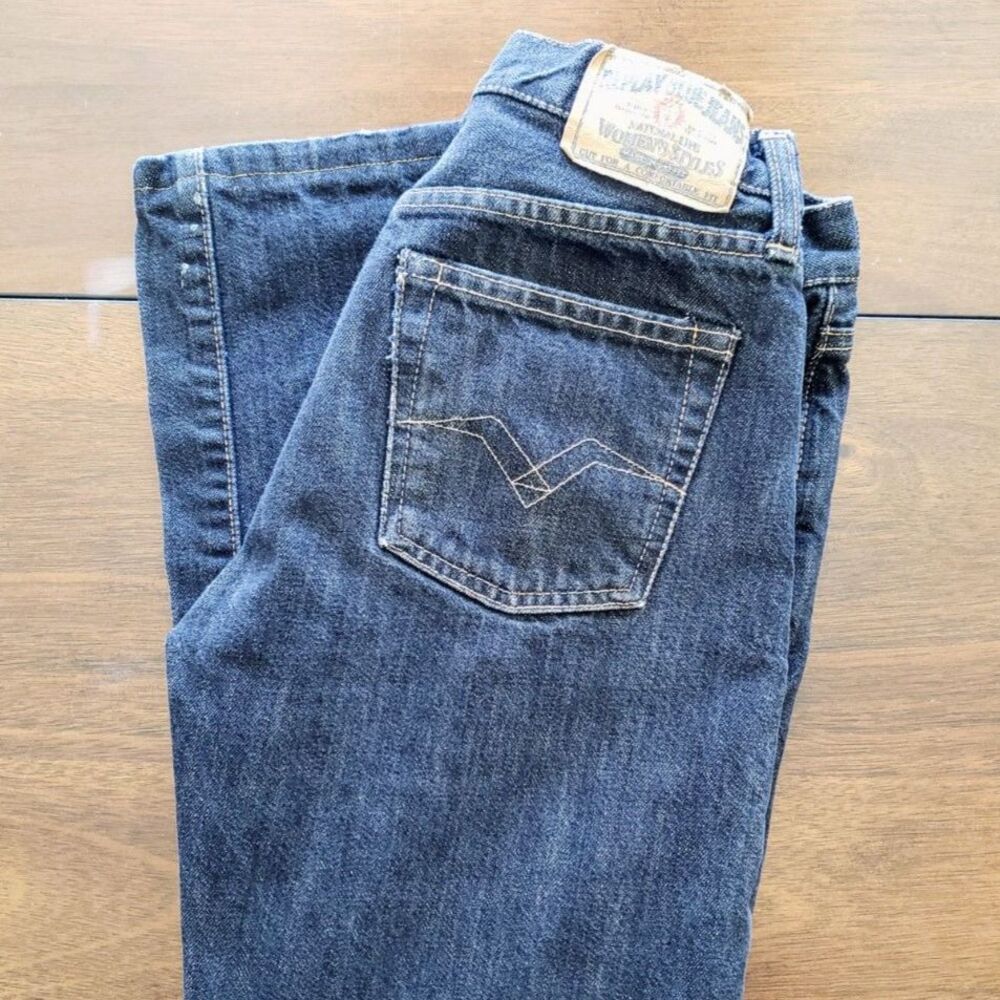 Replay Blue Jeans Malibu Fit Women Size W27 L32 Bootcut/Straight Leg Indigo Wash - Picture 11 of 14